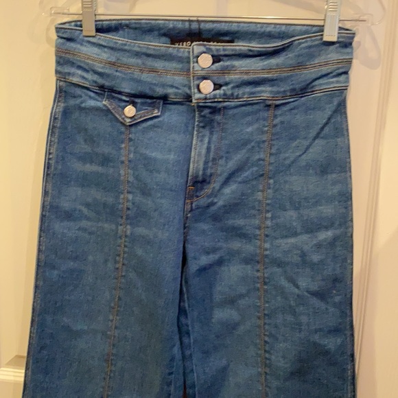 VERONICA BEARD Ember Wide Leg Jean Powdered Ocean - Picture 7 of 12